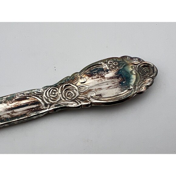Vtg ONEIDA Silversmiths Silverplate DINNER FORK Rose Floral Ballad Country Lane - Picture 10 of 11